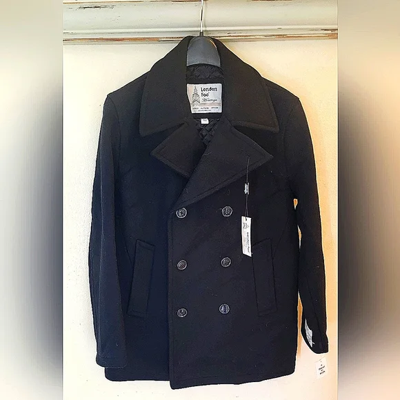 NWT Men's Hertage London Fog Peacoat-40 R - Picture 1 of 5